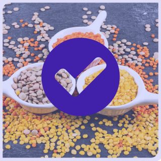 50 بسته عدس 900 گرمی